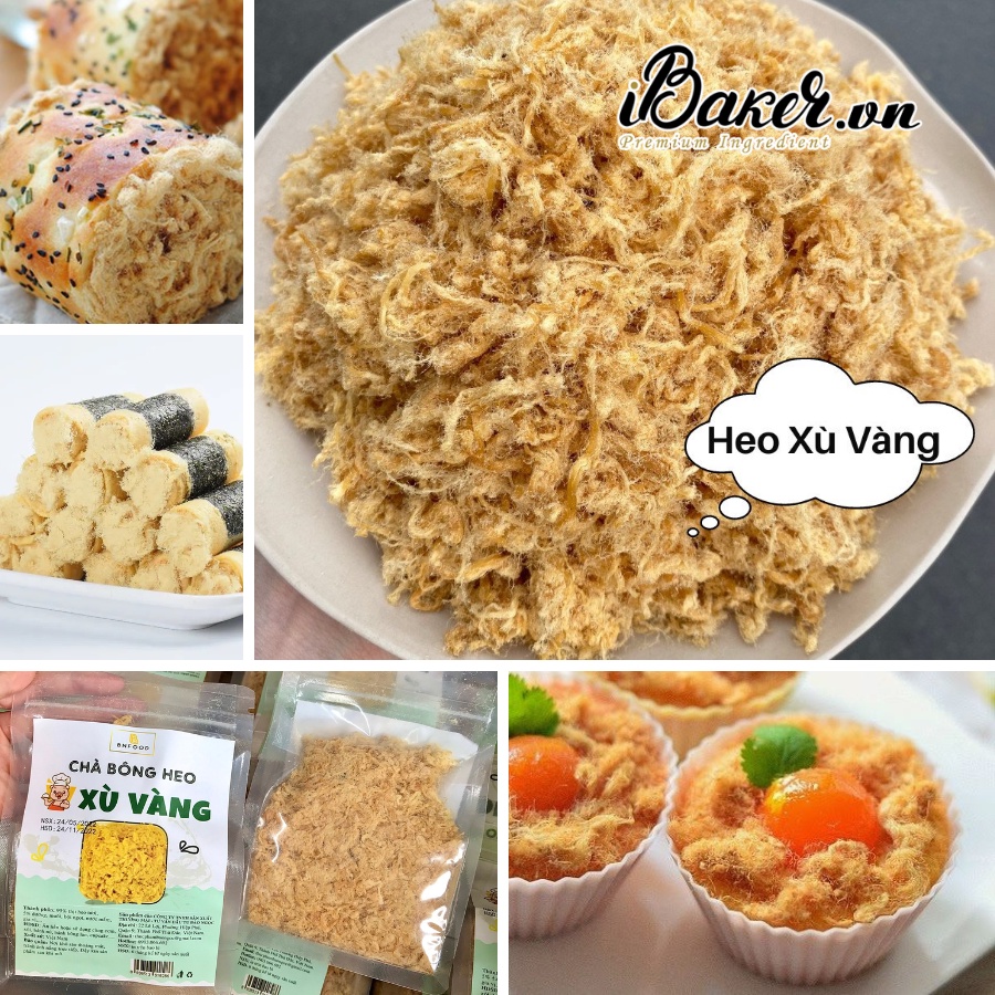 Chà bông heo xù vàng BNFOOD