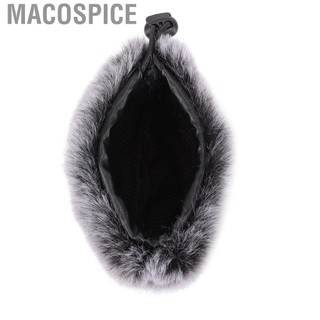 Macospice Microphone Furry Windscreen Muff Condenser Windshield Windproof Cover