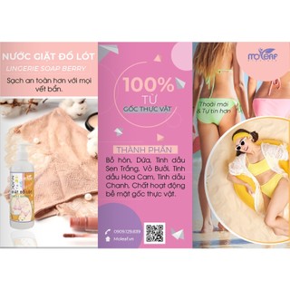 Nước Giặt Xã Bồ Hòn Moleaf tinh dầu Hoa Cam 2000ml