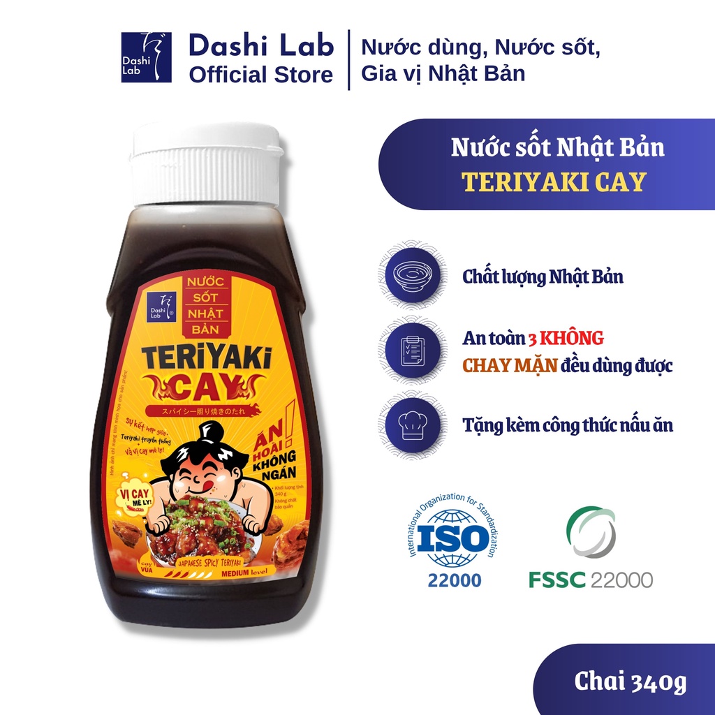 Nước Sốt TERIYAKI Cay Nhật Bản Hương Vị Đậm Đà Cay Mê Ly Chay Mặn Đều Dùng