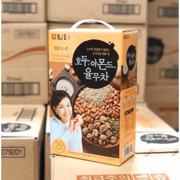 [Hộp 50 gói]Bột ngũ cốc 5 loại đậu Hàn Quốc Damtuh 900g