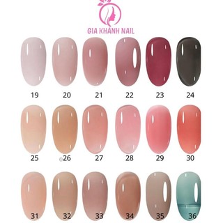 Sơn thạch Mladea, sơn thạch, sơn mini tone hồng đỏ nâu(mã 19->36)