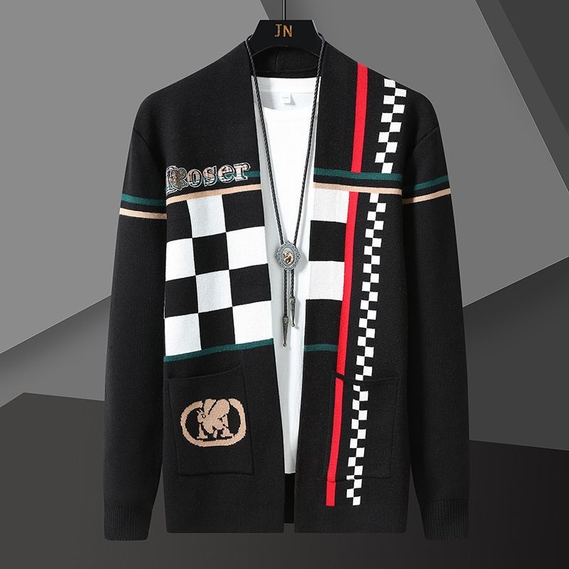 Áo Khoác Cardigan Len Dệt Kim Mỏng Dáng Ôm Thời Trang Mùa Thu Cho Nam Giới