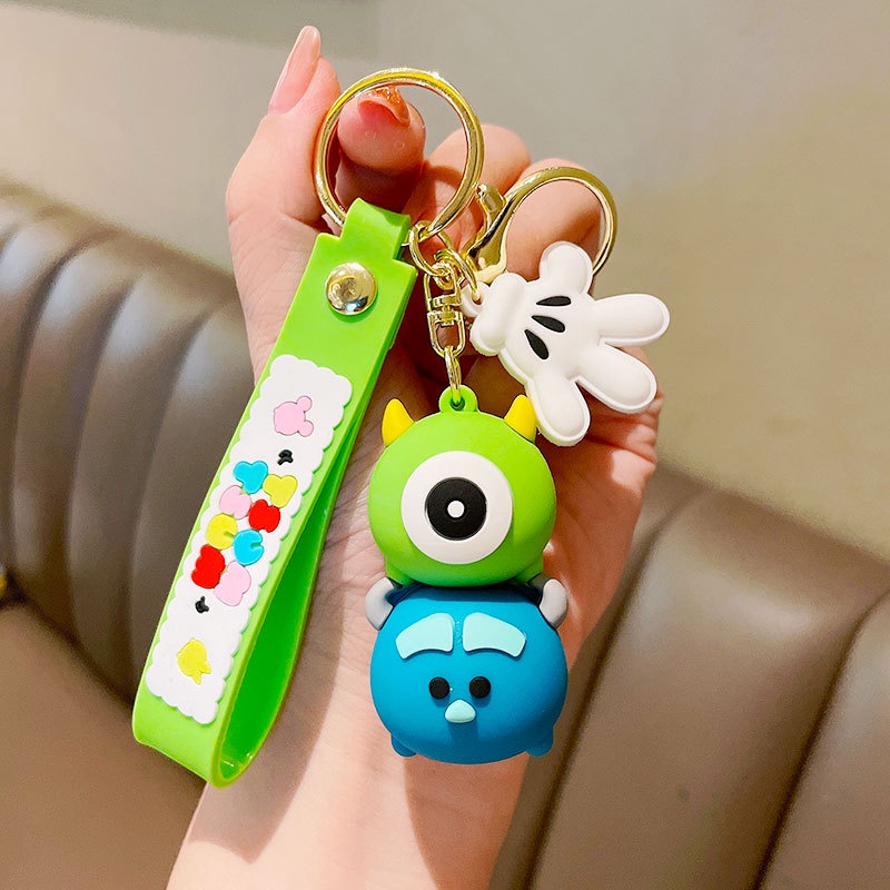 Móc Chìa Khóa Xe Hơi Hình Chuột Mickey Minnie Dễ Thương Sáng Tạo Dành Cho Nam Và Nữ