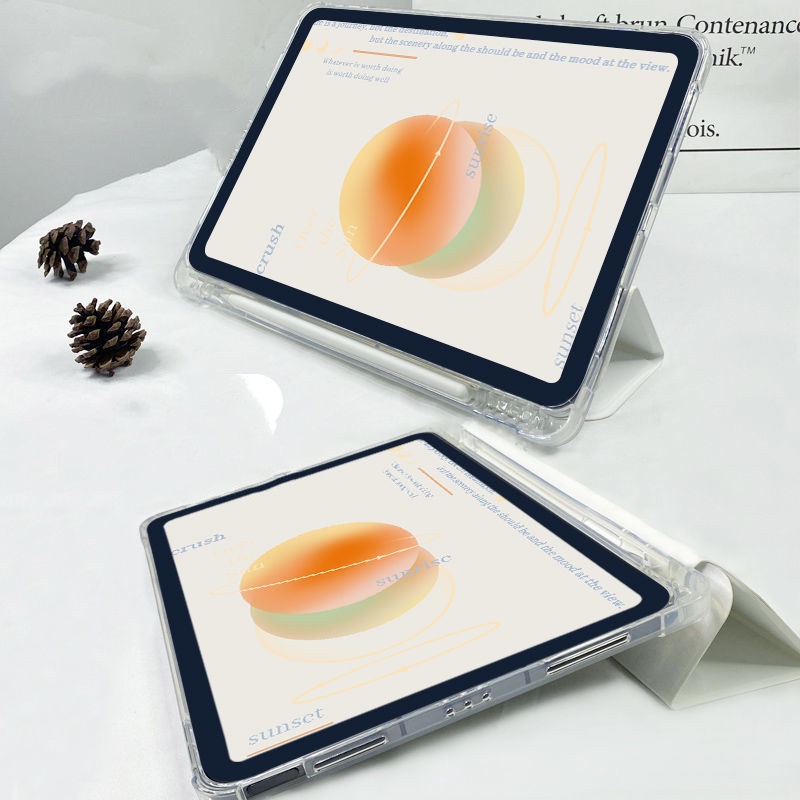 Ốp Máy Tính Bảng TPU Mềm Họa Tiết Hoàng Hôn Cho iPad GEN 7 8 9 10.2 "Pro11" Pro12.9 "Air4 Air5 GEN 5 6 Air1 Air2 Air3 mini4 5 6