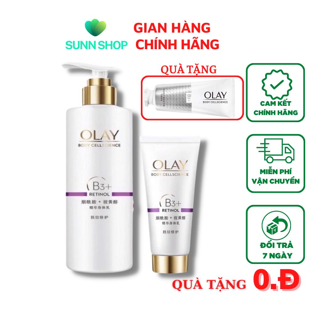 Sữa Dưỡng thể Olay B3 Retinol dưỡng trắng body