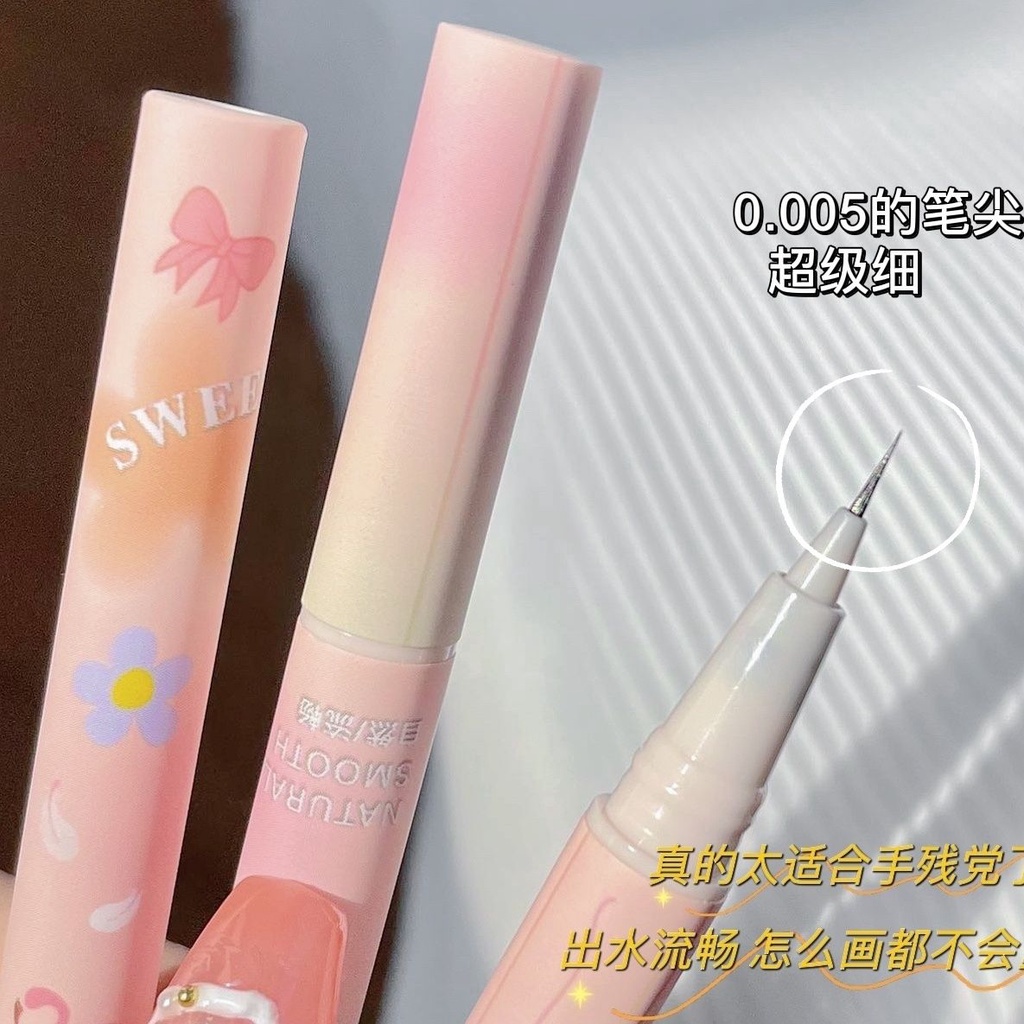 Bút Kẻ Mắt Dạng Lỏng 0.1mm Màu Sắc Lâu Trôi Chống Thấm Nước