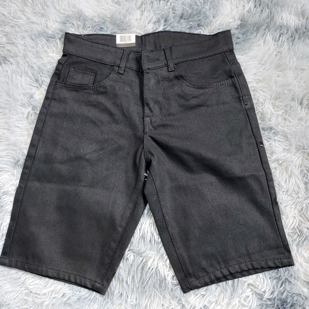 Quần Short Jean Nam Mã TNJ225 Chất Jean Thun Co Giãn Nhẹ Thoải Mái Màu Đen Ôm gọn