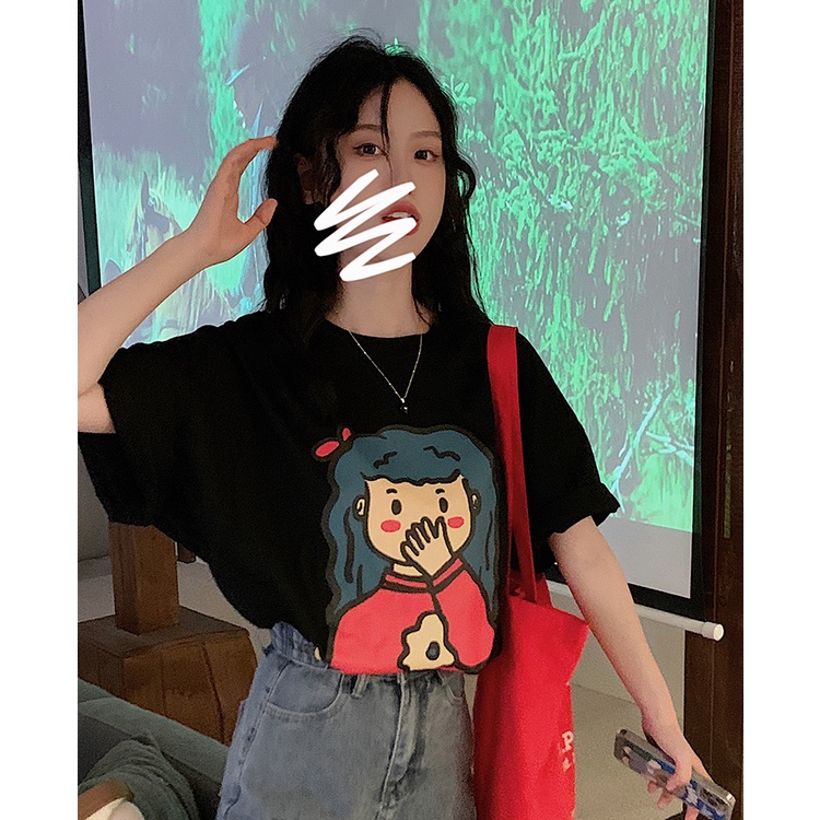 NRVP Áo Thun Unisex Mùa Hè Dáng Suông Tay Cộc Phong Cách Hàn Quốc Cho Nam Nữ