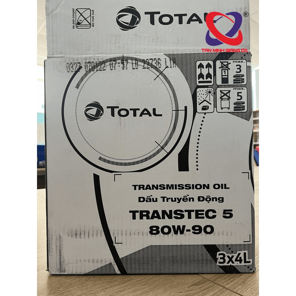 Dầu truyền động / Dầu bôi trơn bánh răng TOTAL TRANSTEC 5 85W90 - 85W140 bình 4 Lít