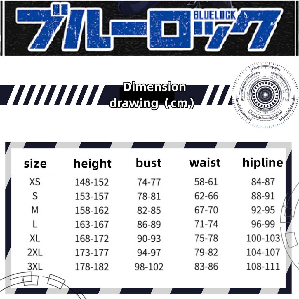 Trang phục hóa trang nhân vật anime Blue Lock Isagi Yoichi Bachira Meguru Kunigami Rensuke Chigiri Hyouma