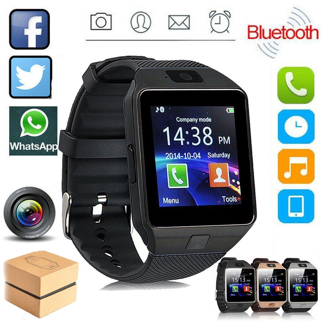 Đồng Hồ Thông Minh DZ09 Q18 Màn Hình Cảm Ứng Có Camera Kết Nối Bluetooth Hỗ Trợ Thẻ SIM Cho Ios Android