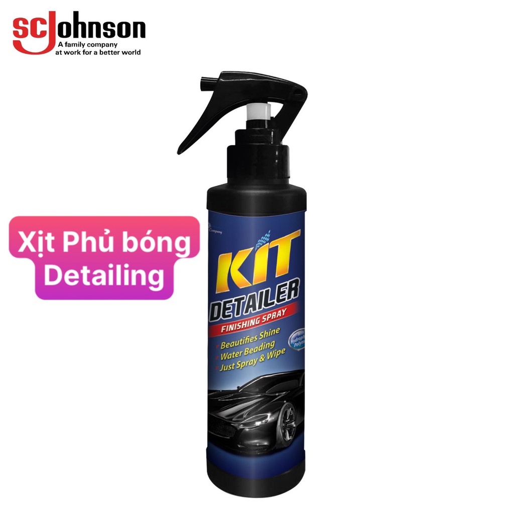 BẢO DƯỠNG NHỰA NHÁM / NHỰA MÀU - KIT MOTOR BLACK TO BLACK (115ml)