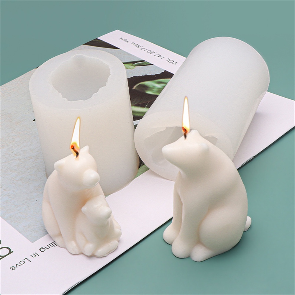 Khuôn Làm Nến Xà Phòng Handmade Silicone Hình Gấu Phong Cách Bắc Âu