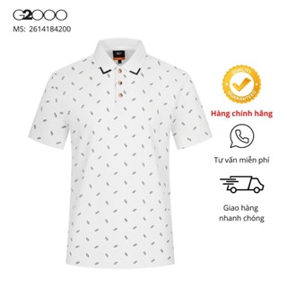 Áo Polo Nam G2000 (26141842-00/78) Tay Ngắn Màu Trắng/ Xanh Đậm