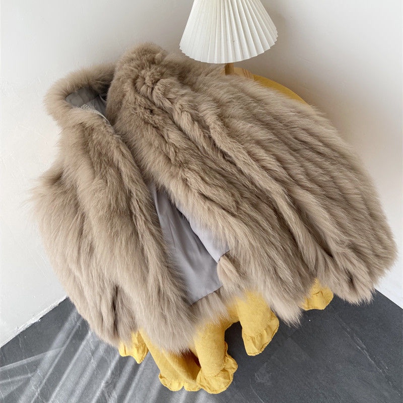 [Giao Ngay] Áo Khoác Lông Cáo Dáng Ngắn Phong Cách Haining Tik Tok Influencer Bán Chạy Cao Cấp Phong Cách Mới Cho Nữ