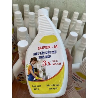 Super m - siêu tẩy dầu mỡ nhà bếp 3x sức mạnh