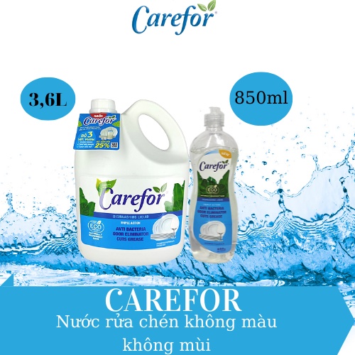 Nước Rửa Chén thiên Nhiên Carefor chính hãng nhẹ  dịu không gây kích ứng da