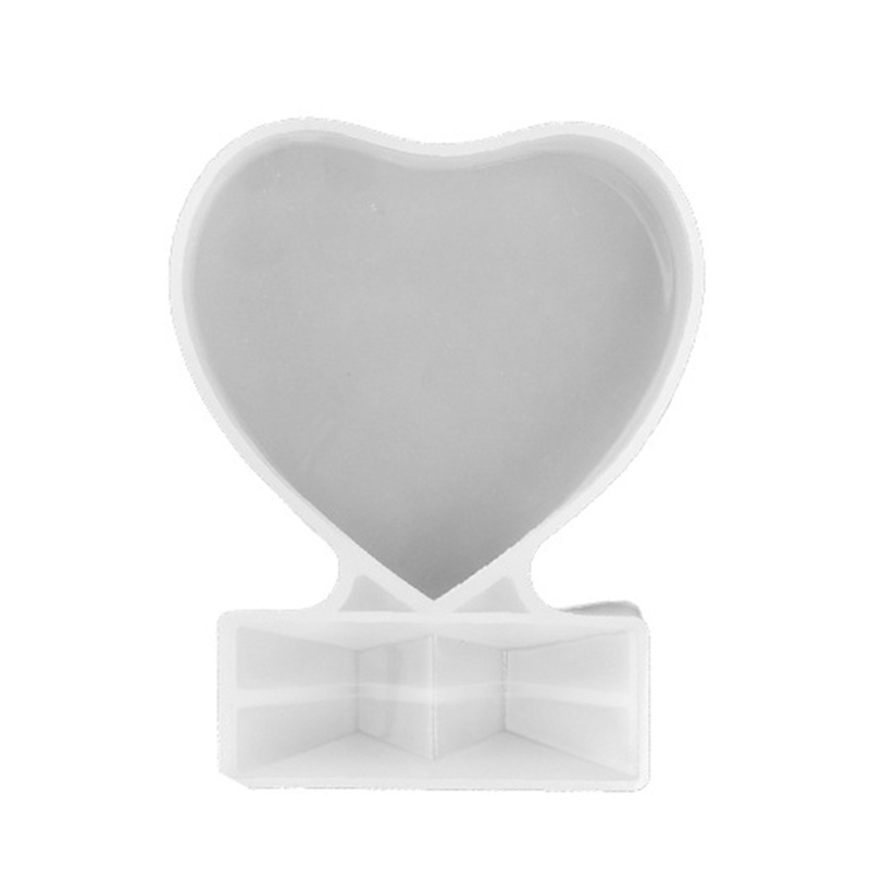 Khuôn Silicone Làm Khung Ảnh Hình Chữ Nhật / Trái Tim / Vật Liệu Resin Thủ Công DIY