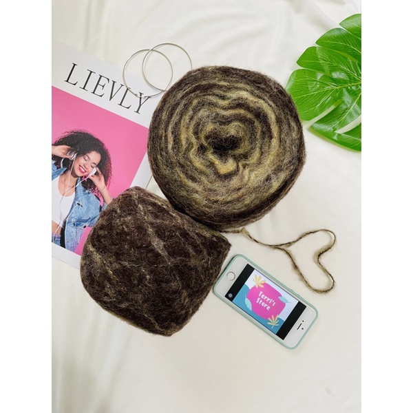 Len Mohair - Cỡ sợi ~ 1.5mm - Len sợi Thu Đông