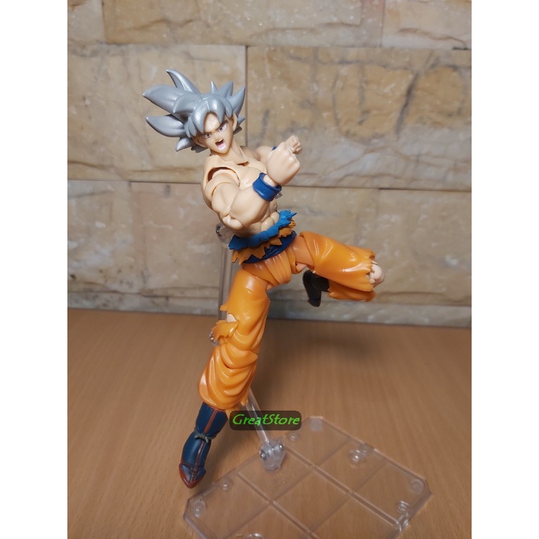 Mô hình Dragonball Ultimate Son Gohan super hero và Son Goku Ultra Instinct Figma cử động được 1/12 scale 15 cm