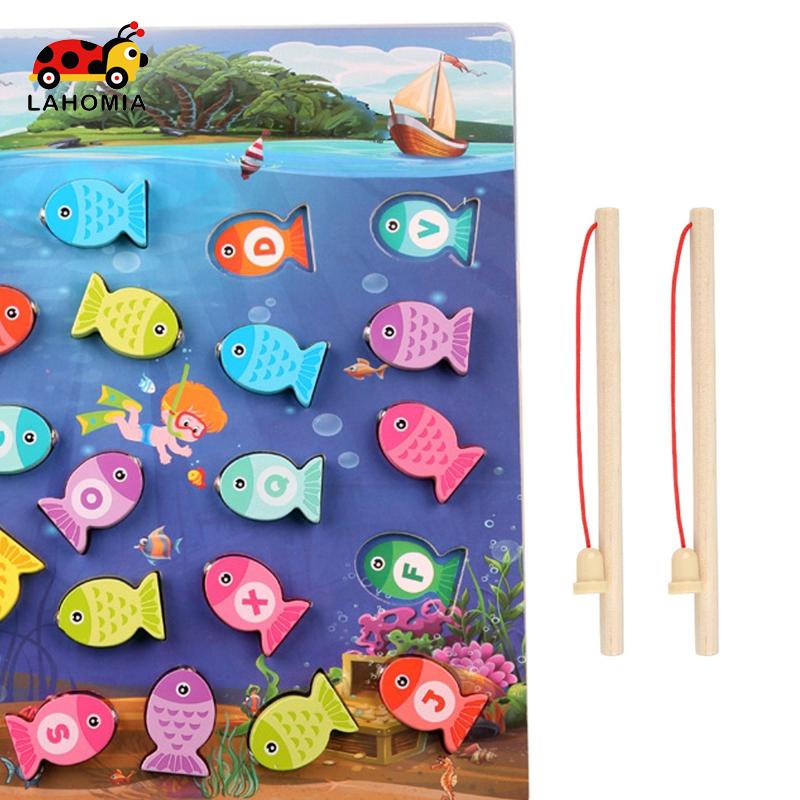 LAHOMIA Set đồ chơi câu cá nam châm hoạt hình vui nhộn dành cho trẻ em