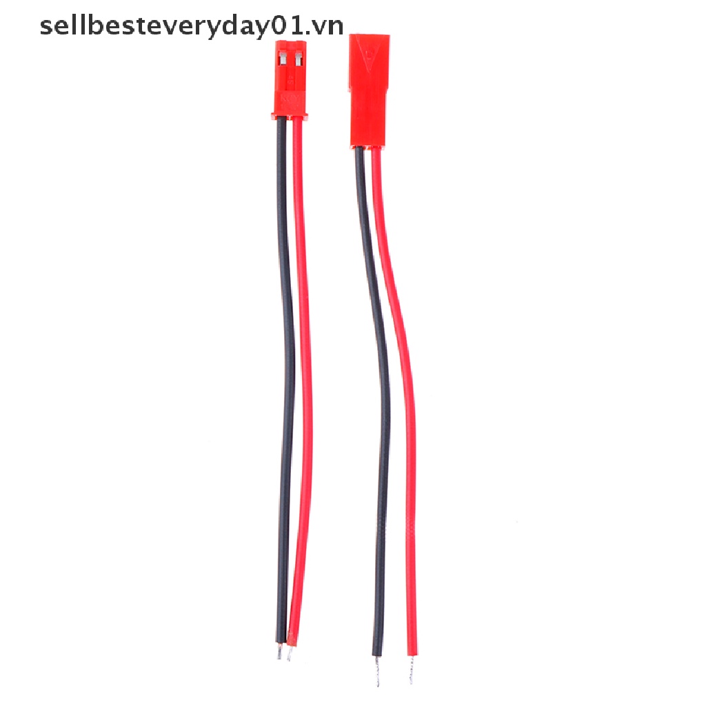 Qibest Set 20 Đầu Nối 2 Pin Cái jst 22 awg Cho Xe Điều Khiển Từ Xa