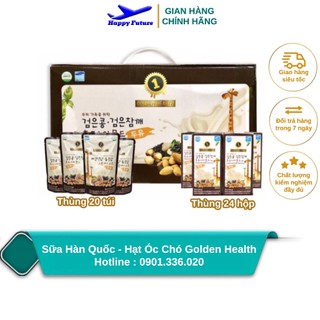 [Thùng 20 Túi] Sữa Hạt Óc Chó Hạnh Nhân GOLDEN HEALTH 195ml - Sữa Hạt Nhập Hàn Quốc