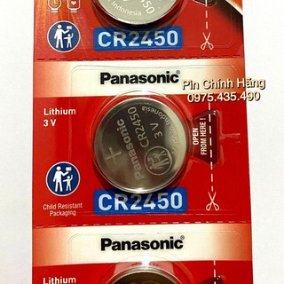 Pin CR2450 Panasonic Lithium 3V Chính Hãng Vỉ 1 Viên