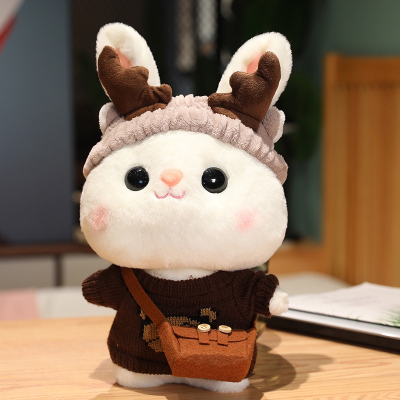 Thú Nhồi Bông Hình Thỏ 30CM Xinh Xắn Đáng Yêu