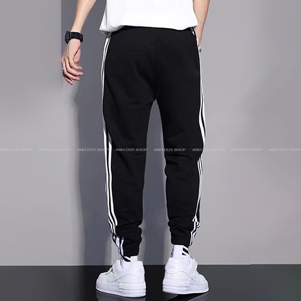 Quần Jogger Nam Nữ 3 Sọc Thun Phong Cách Thể Dục Thể Thao Năng Động Cá Tính Unisex ANH DUY SHOP JGV23 | BigBuy360 - bigbuy360.vn