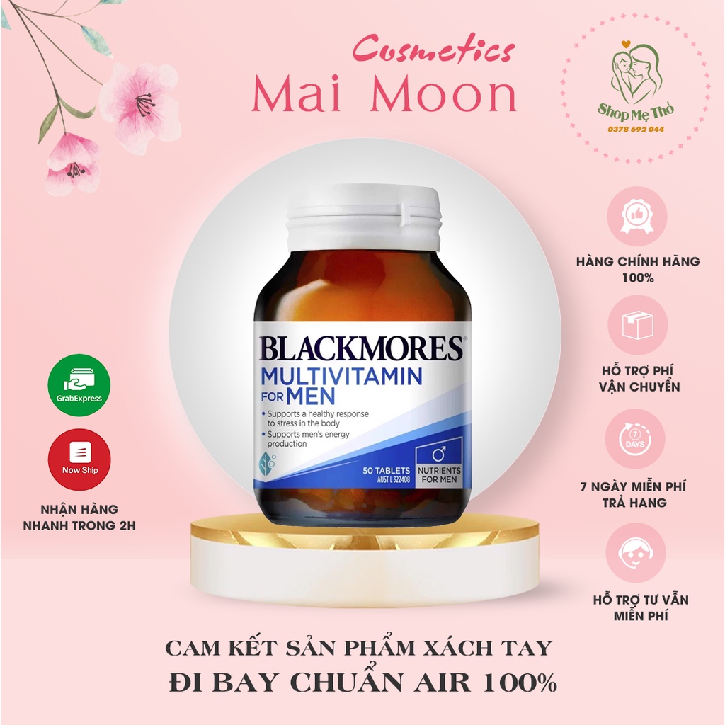 Vitamin tổng hợp dành cho nam giới Blackmores Multivitamin for Men 50 viên [CHÍNH HÃNG]
