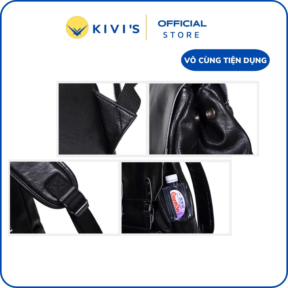 Balo Da Nam Thiết Kế Tinh Xảo Cao Cấp Siêu Lớn Phong Cách Sang Trọng Cỡ Đại KIVI'S
