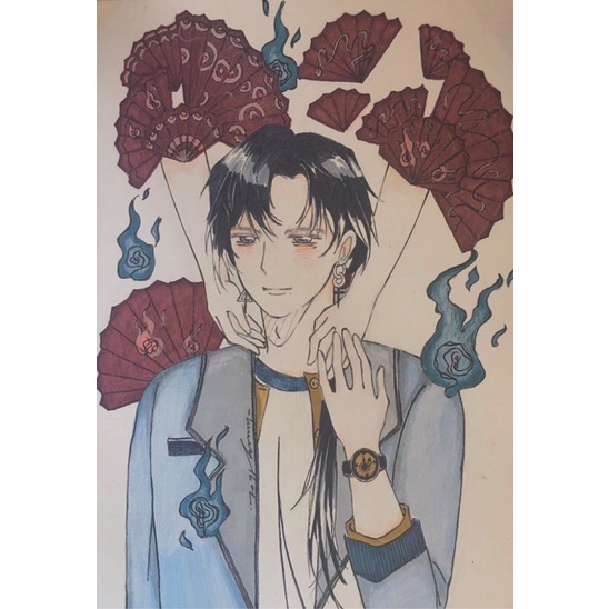 Nhận commission, vẽ theo yêu cầu ,tranh HALF BODy nét như hình