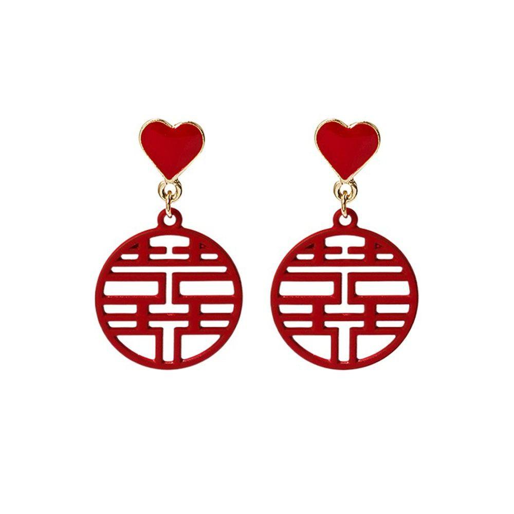 Khuyên Tai Dáng Dài Hình Mèo May Mắn Thắt Nút Kiểu Trung Hoa Sang Trọng Làm Quà Tặng Năm Mới Cho