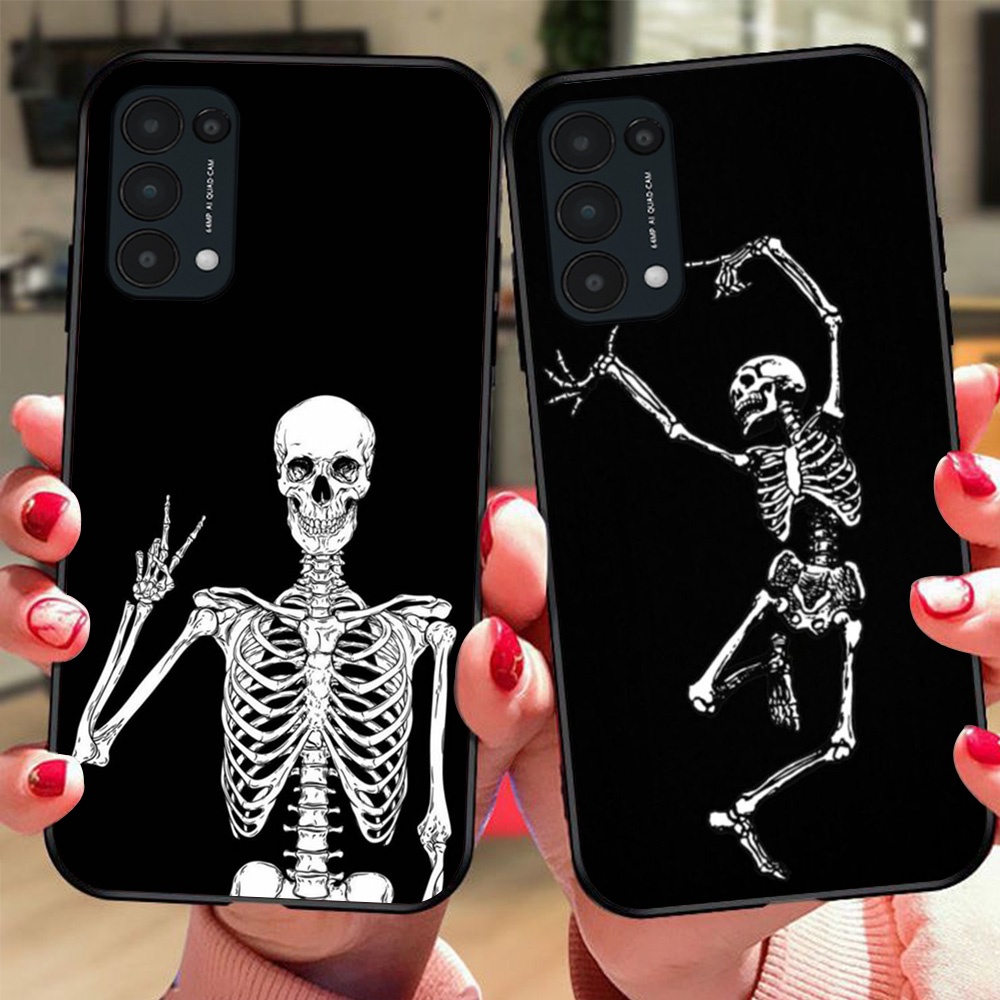 Ốp lưng điện thoại oppo reno 5 / oppo reno 5 4g / oppo reno 5 5g bộ xương phong cách độc lạ chất