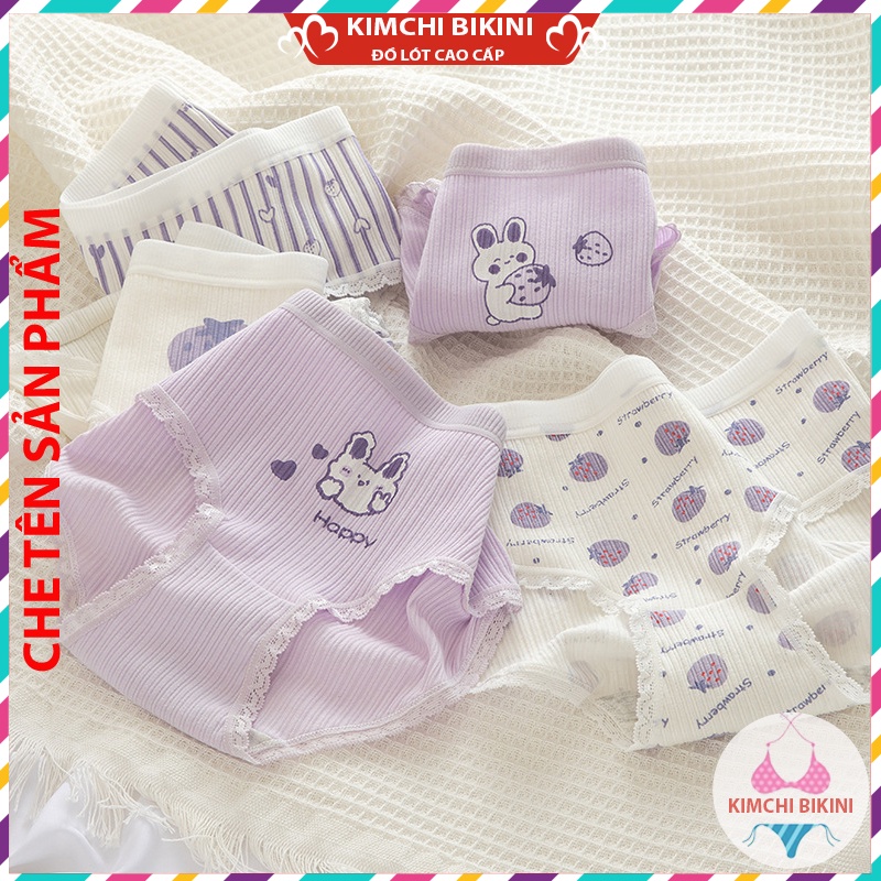 quần trong nữ cotton vải mềm cao cấp KIMCHIBIKINI quần nót nữ dễ Thương mềm mại thoáng mát siêu đẹp QL031