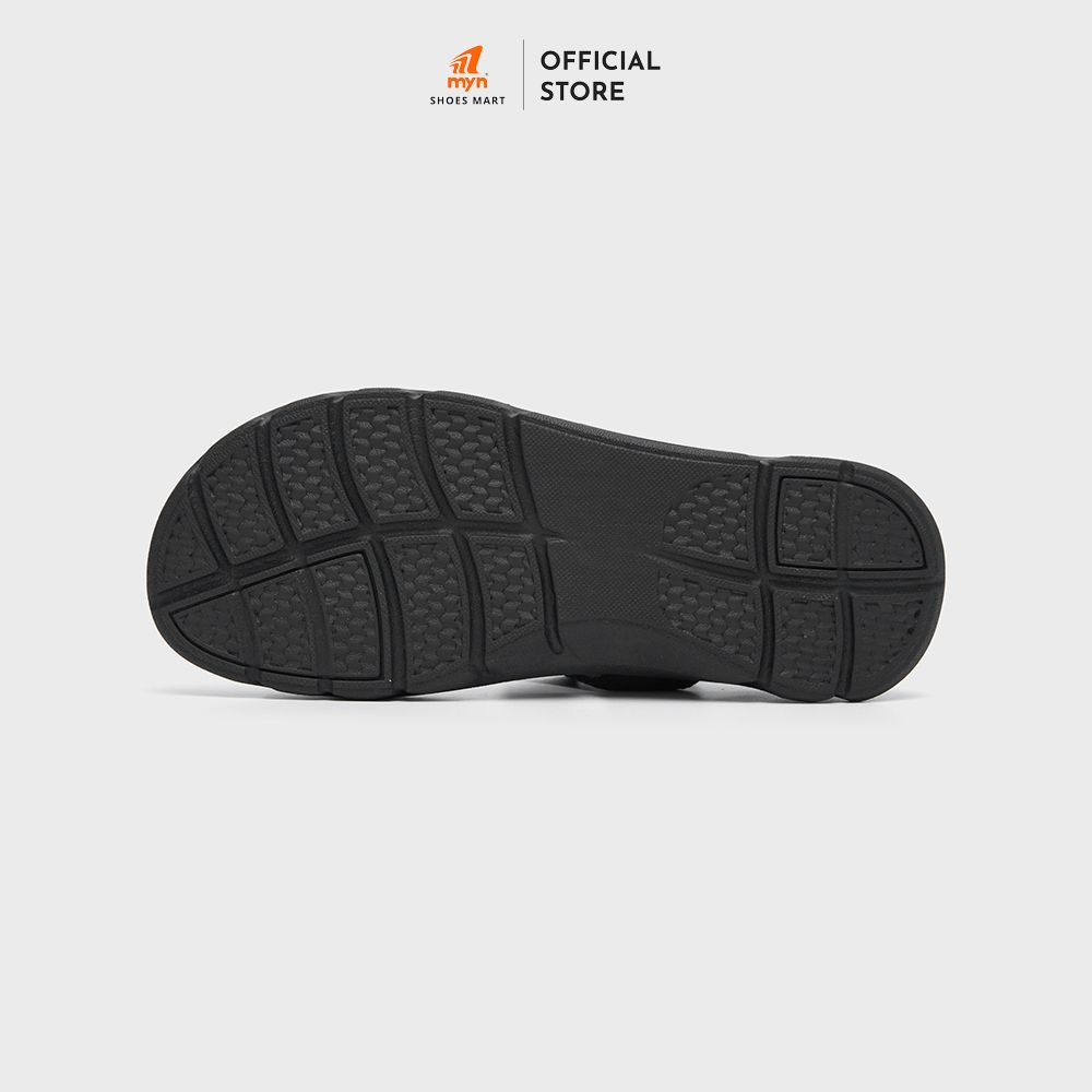 Sandal Unisex nam nữ Nanu NN12 quai chéo ALL BLACK đế EVA 3cm quai sau tháo rời công nghệ phylon cao cấp