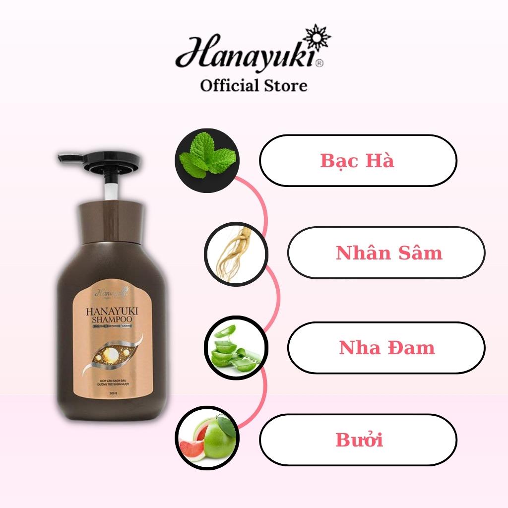 Dầu Gội Hanayuki Shampoo Ngăn Ngừa Rụng Tóc Kích Thích Mọc Tóc Hanayuki Chính Hãng