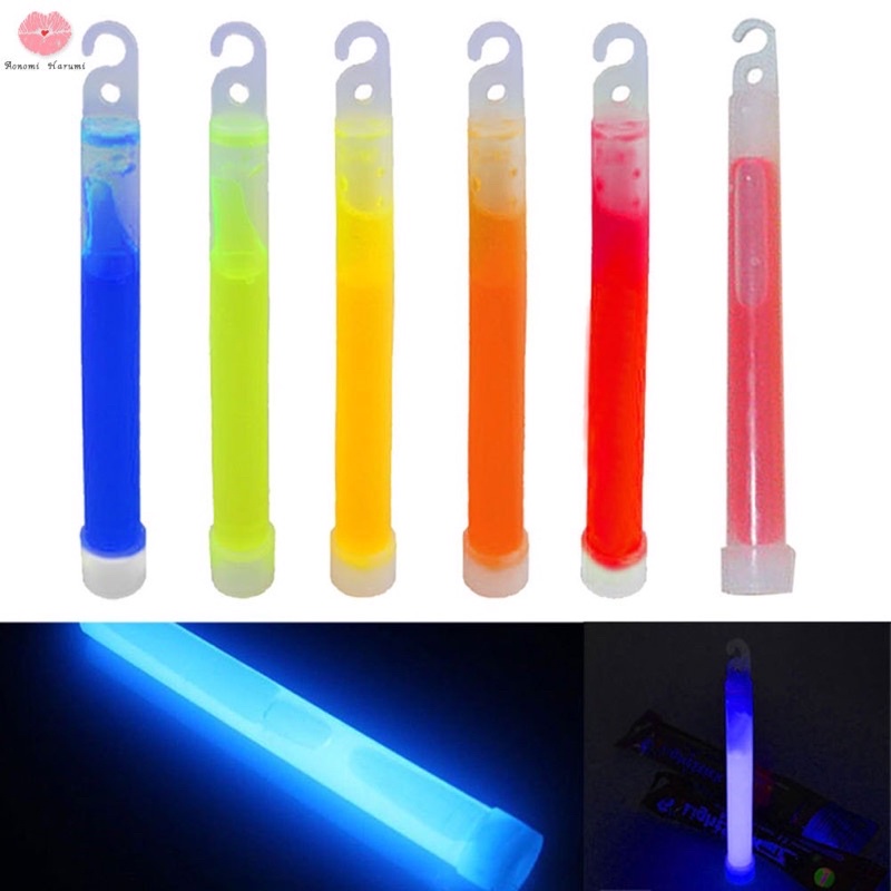 Combo 5 que phát sáng dạ quang dùng một lần Glow Stick - Light Stick 6 inch 1.5x15cm màu sắc ngẫu nhiên