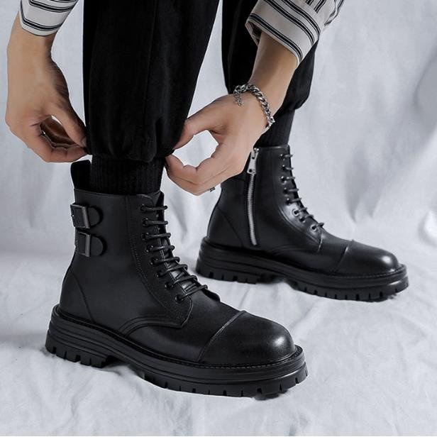 Giày Boot Nam Khóa Kéo Cao Cấp TION GN395