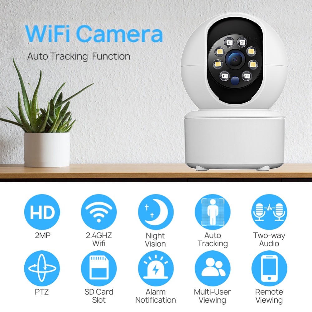 Camera Giám Sát An Ninh Mini Cctv Kết Nối Wifi 4x Có Tầm Nhìn Ban Đêm