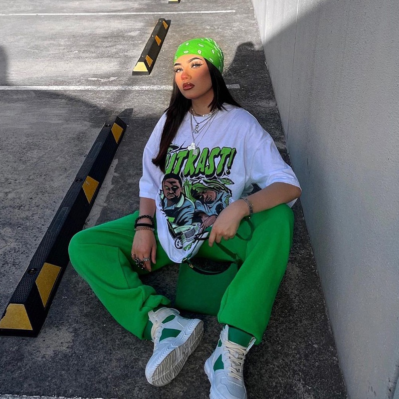Áo Thun Vintage OUTKAST HipHop Tay Lỡ Unisex - Đen/Trắng Cổ Tròn | Blackwork