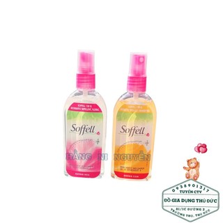 Chai Xịt chống muỗi Soffel 80ml tiện lợi hương hoa và hương cam