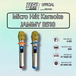 Micro hát karaoke jammy b518 plus+ chính hãng 100% bảo hành 6 tháng