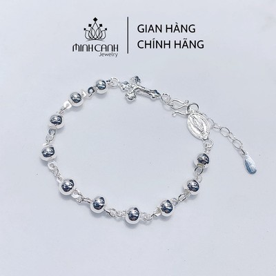 Lắc Tay Bạc Đức Mẹ Maria Và Chúa Giêsu Minh Canh Jewelry