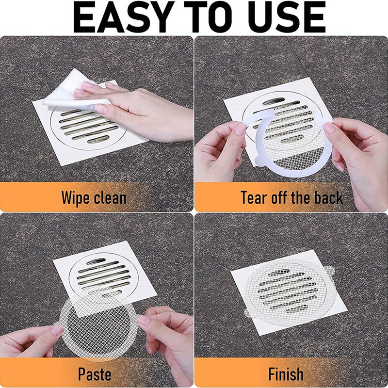 Bộ 30 Miếng Dán Lưới Dùng Một Lần Cho Bồn Rửa Mặt