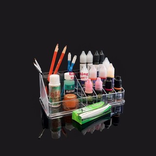 Kệ đựng mực phun xăm Mỹ Phẩm, Kệ Đa Năng Chất liệu Mica, khay mực Cao Cấp
