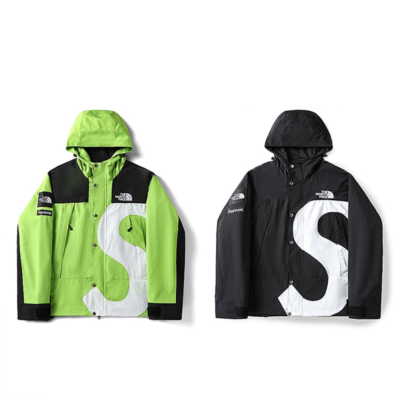 Áo Khoác Gió The North Face TNF x Supreme Có Nón Cá Tính Trẻ Trung Thời Trang