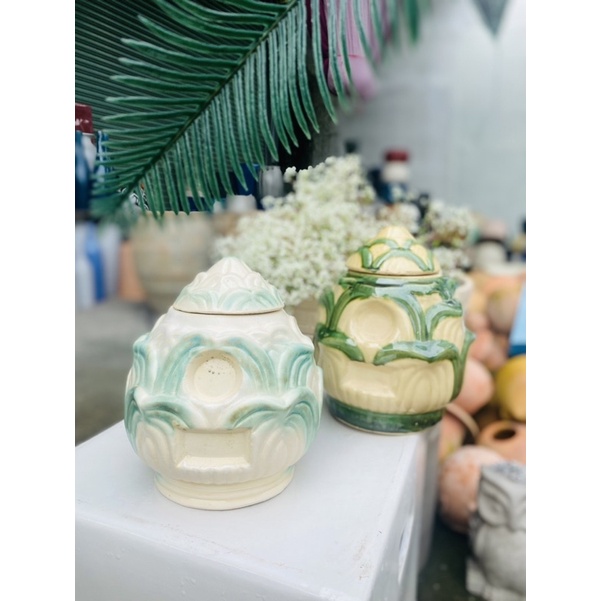 Hũ Đựng Tro Cốt Gốm Sứ Bình Dương